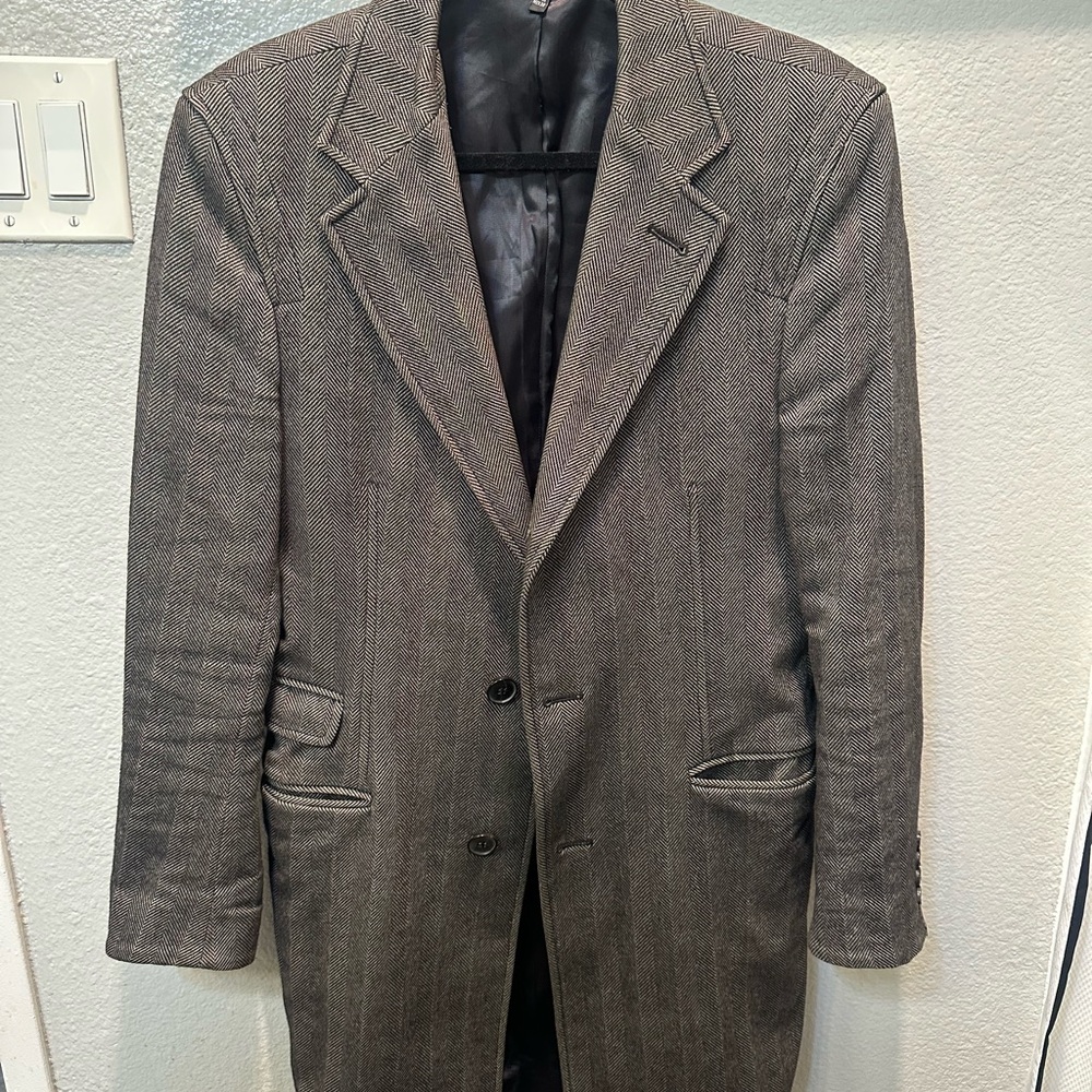 Zara Gray Sport Coat Classic Notched Lapel